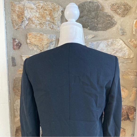 MaxMara Virgin Wool Single Breasted Open Blazer Jacket Womens 6 - Picture 9 of 13